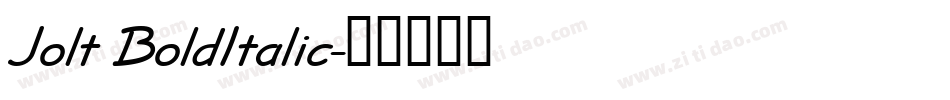 Jolt BoldItalic字体转换